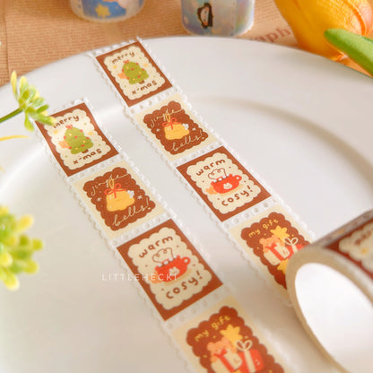 Festive Wishes Stamp Washi Tape