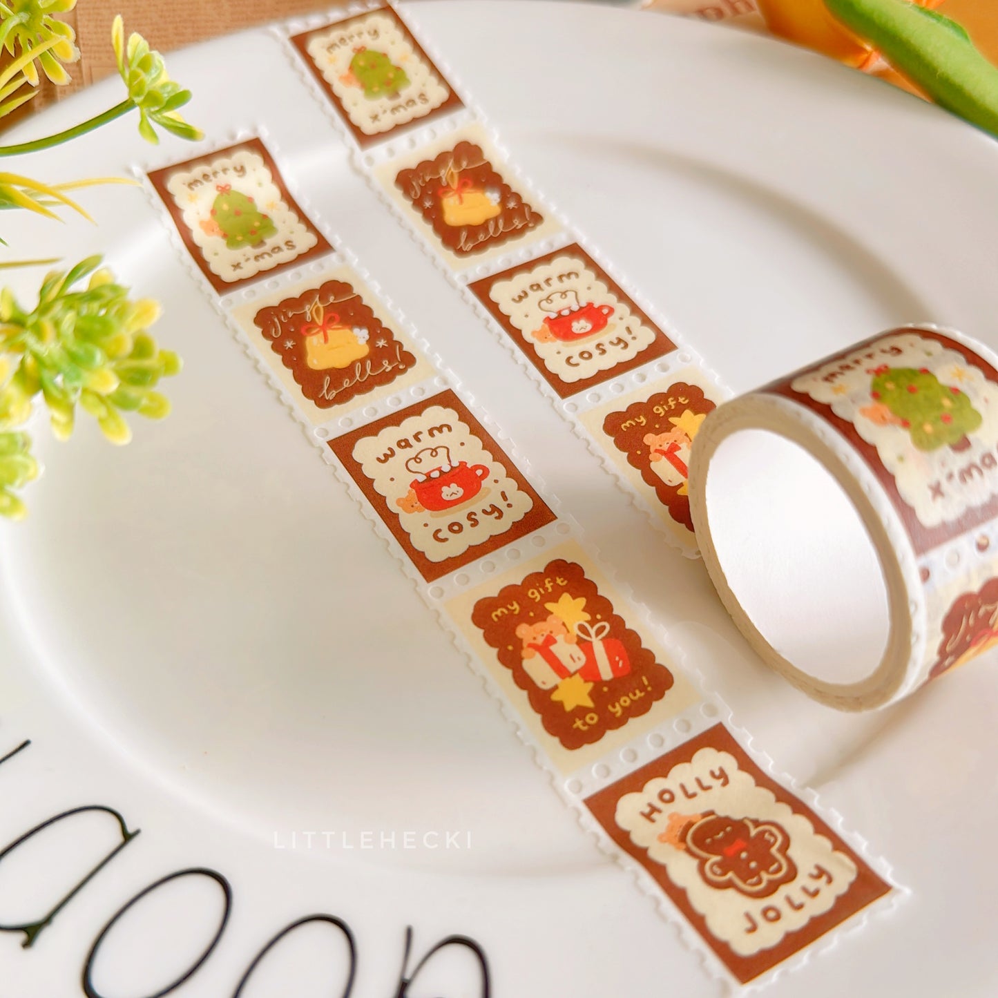 Festive Wishes Stamp Washi Tape