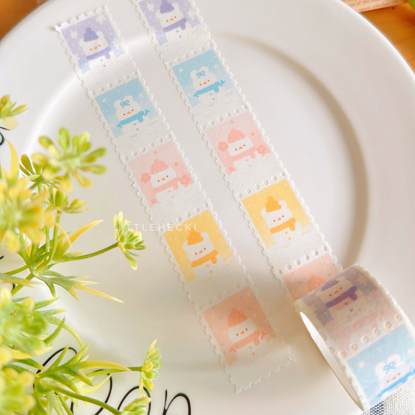 Snowman Stamp Washi Tape