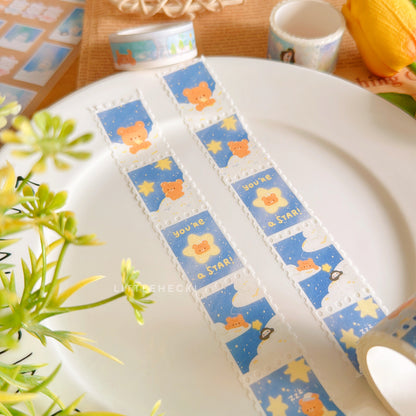 Starry Beary Stamp Washi Tape