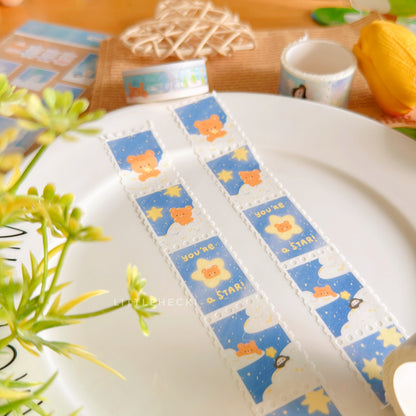 Starry Beary Stamp Washi Tape