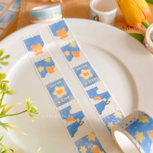 Starry Beary Stamp Washi Tape