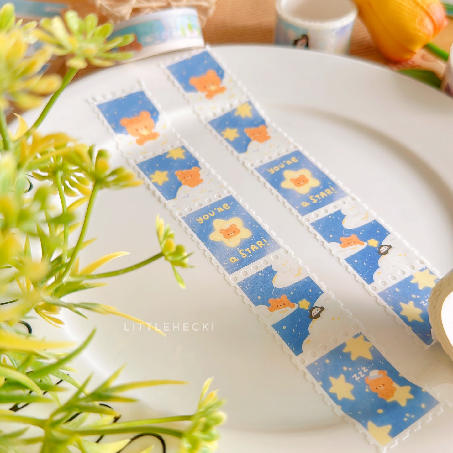 Starry Beary Stamp Washi Tape