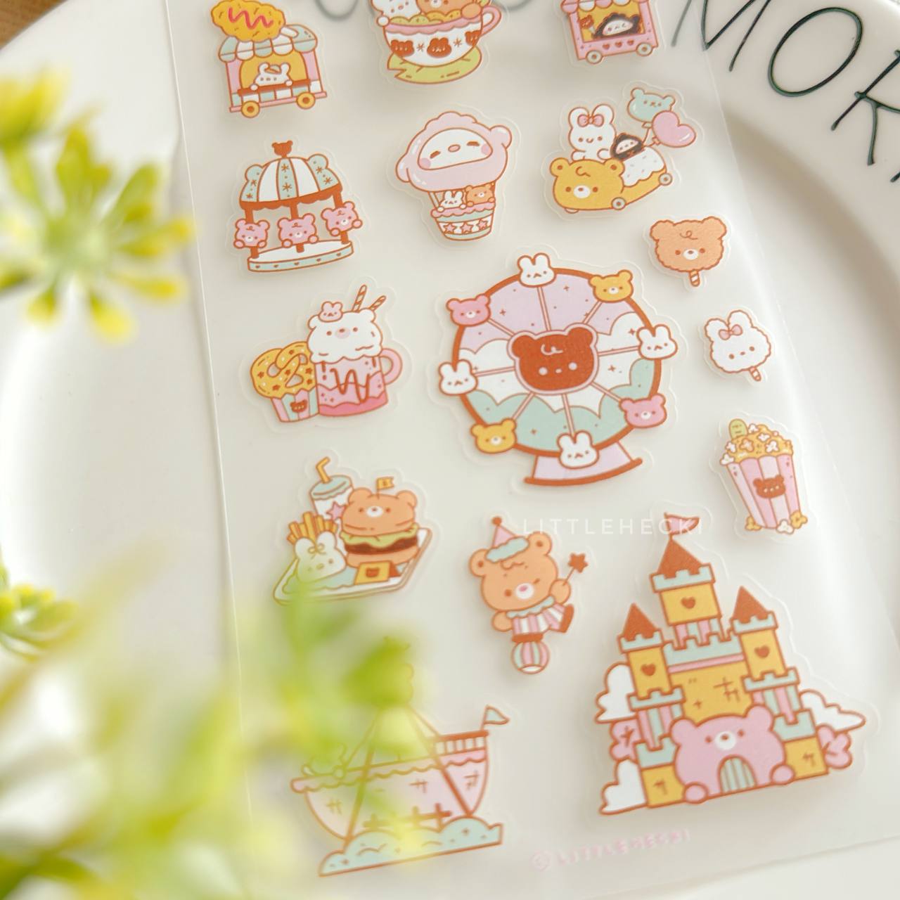 Bearyland Transparent Sticker Sheet