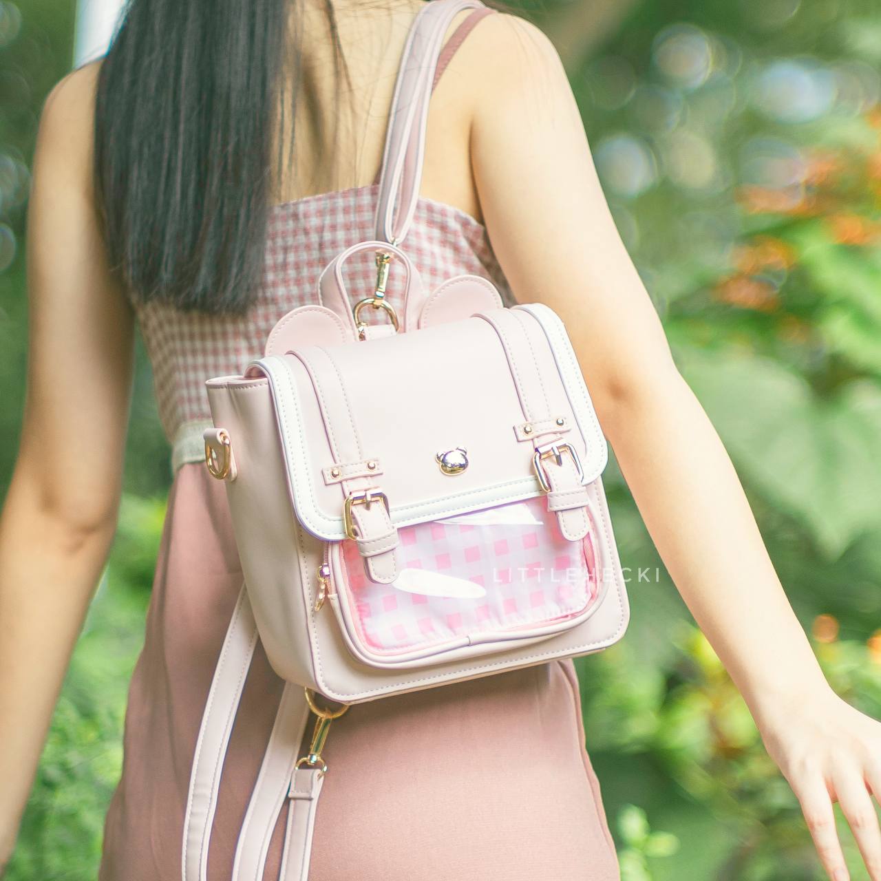 Beary Ears Ita Bag (Pink)