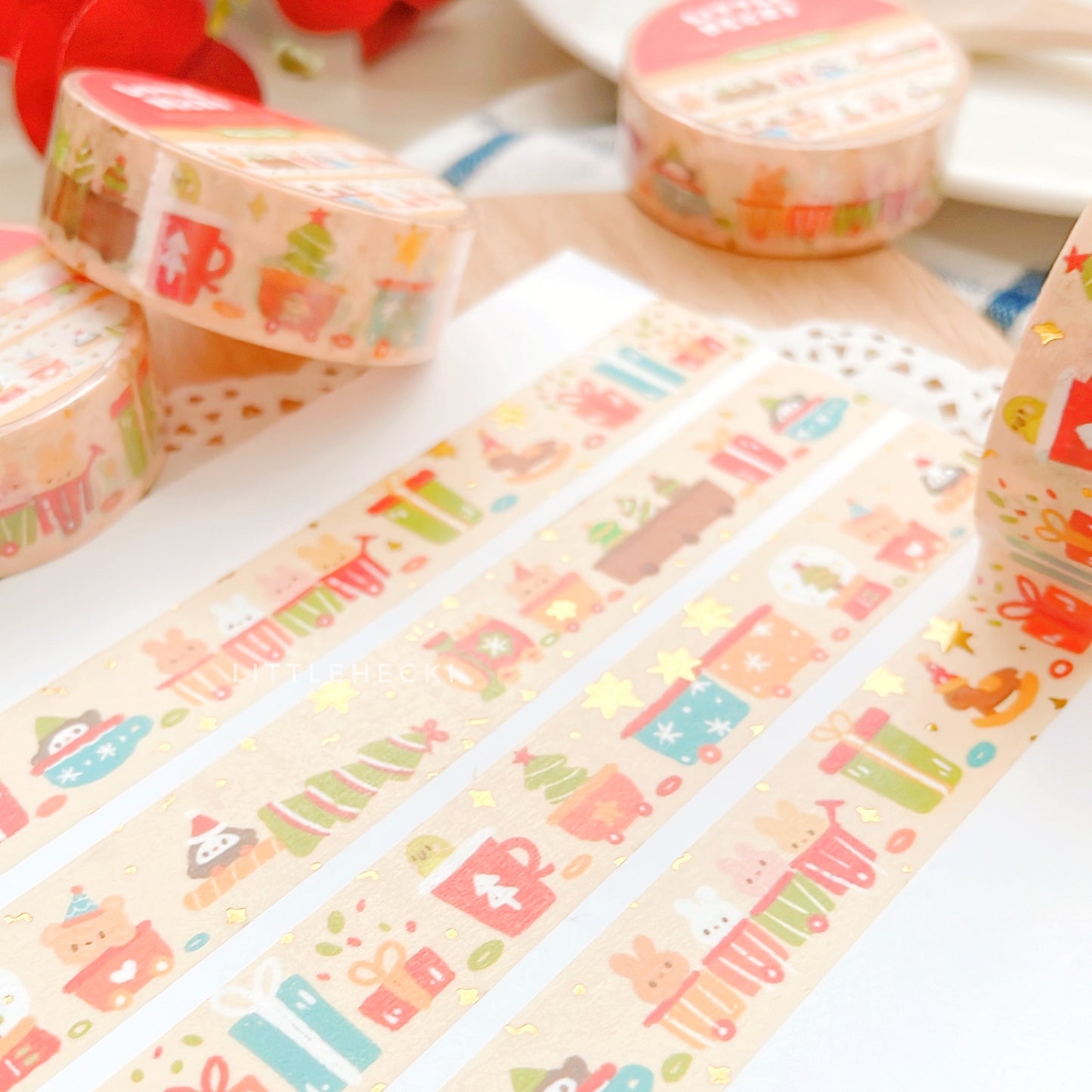 Toy Train Foil Washi Tape