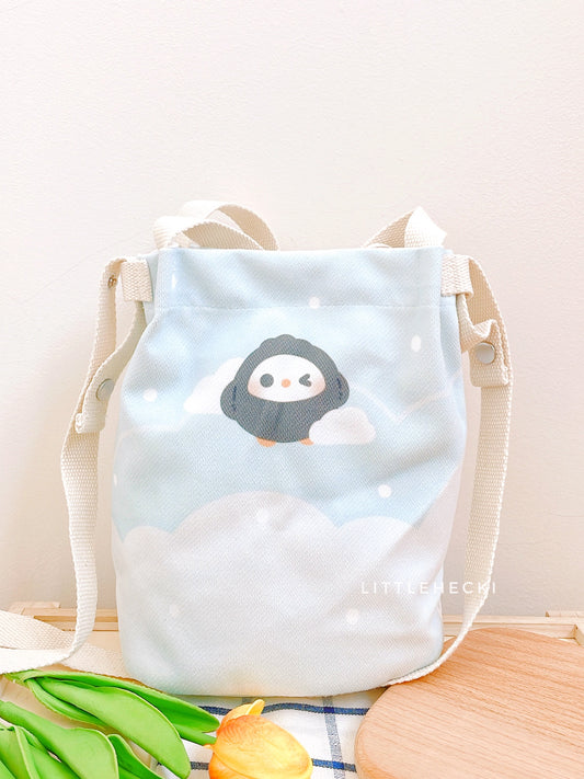 Pan Pan in the Clouds Bucket Sling Bag