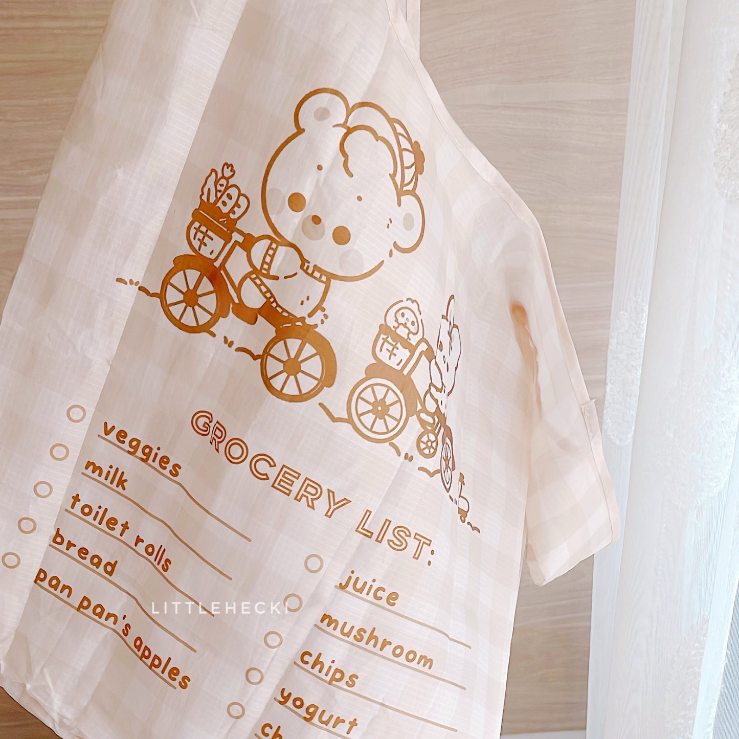 Bicycle Beary Foldable Eco Bag