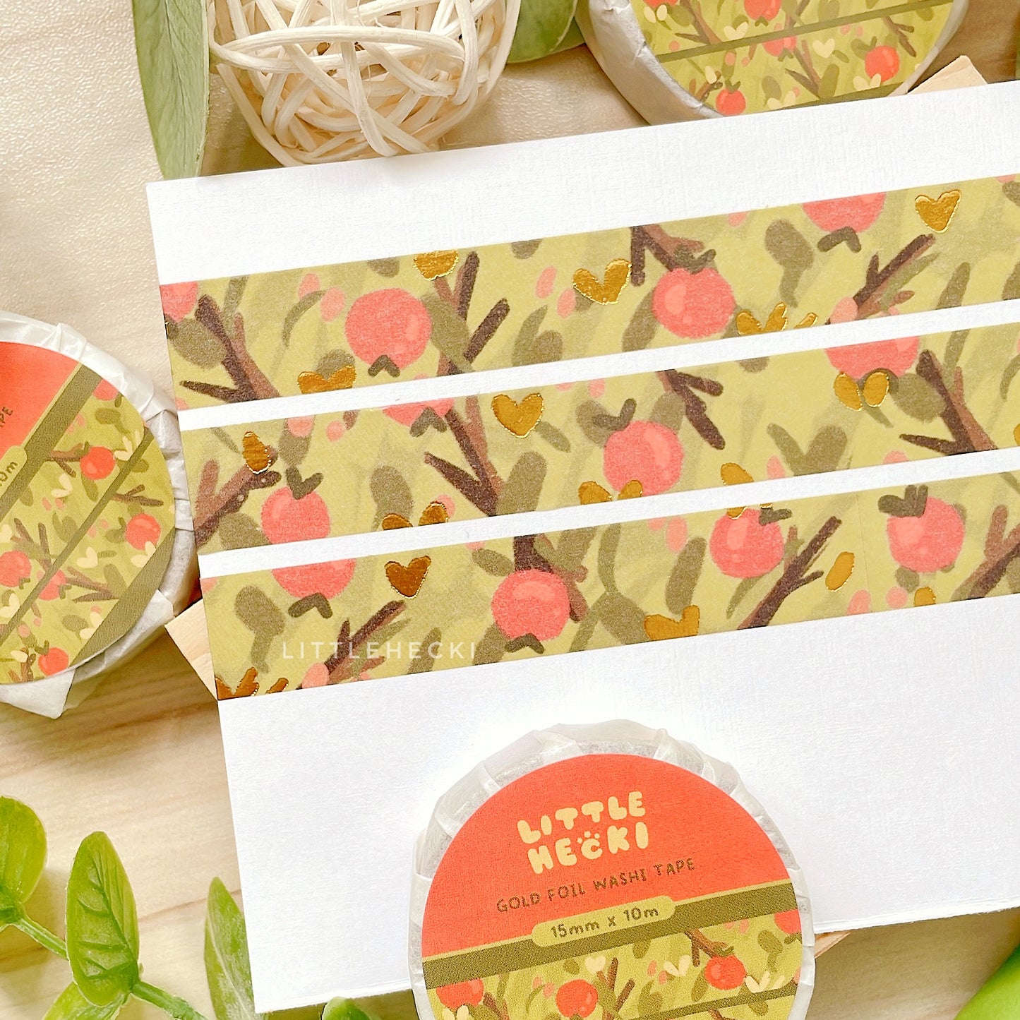 Fall Fruits Foil Washi Tape