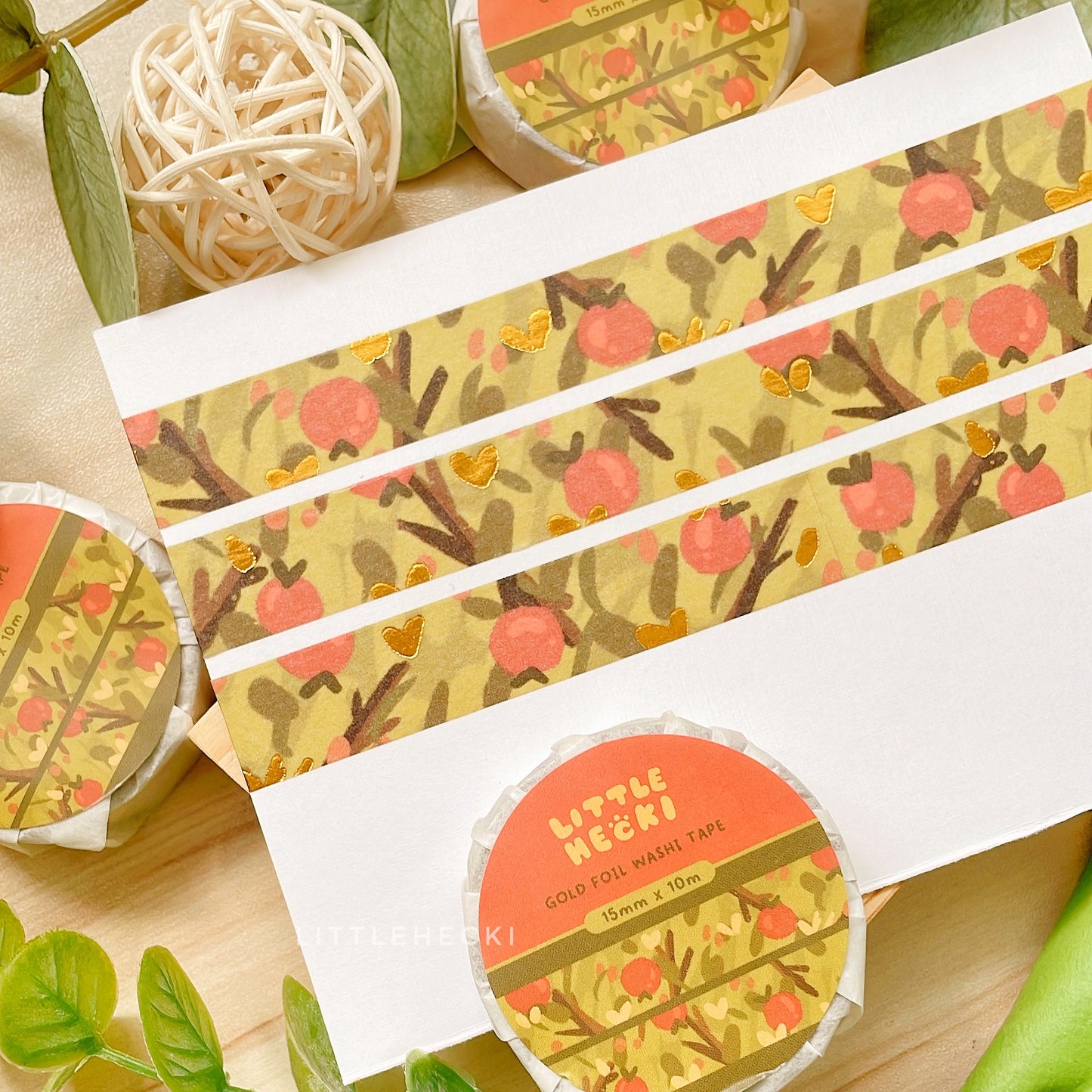 Fall Fruits Foil Washi Tape