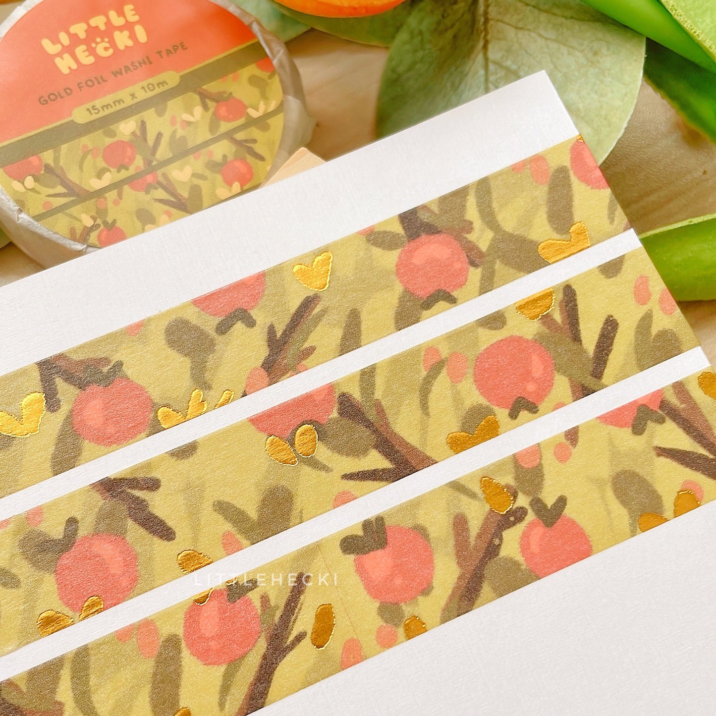 Fall Fruits Foil Washi Tape