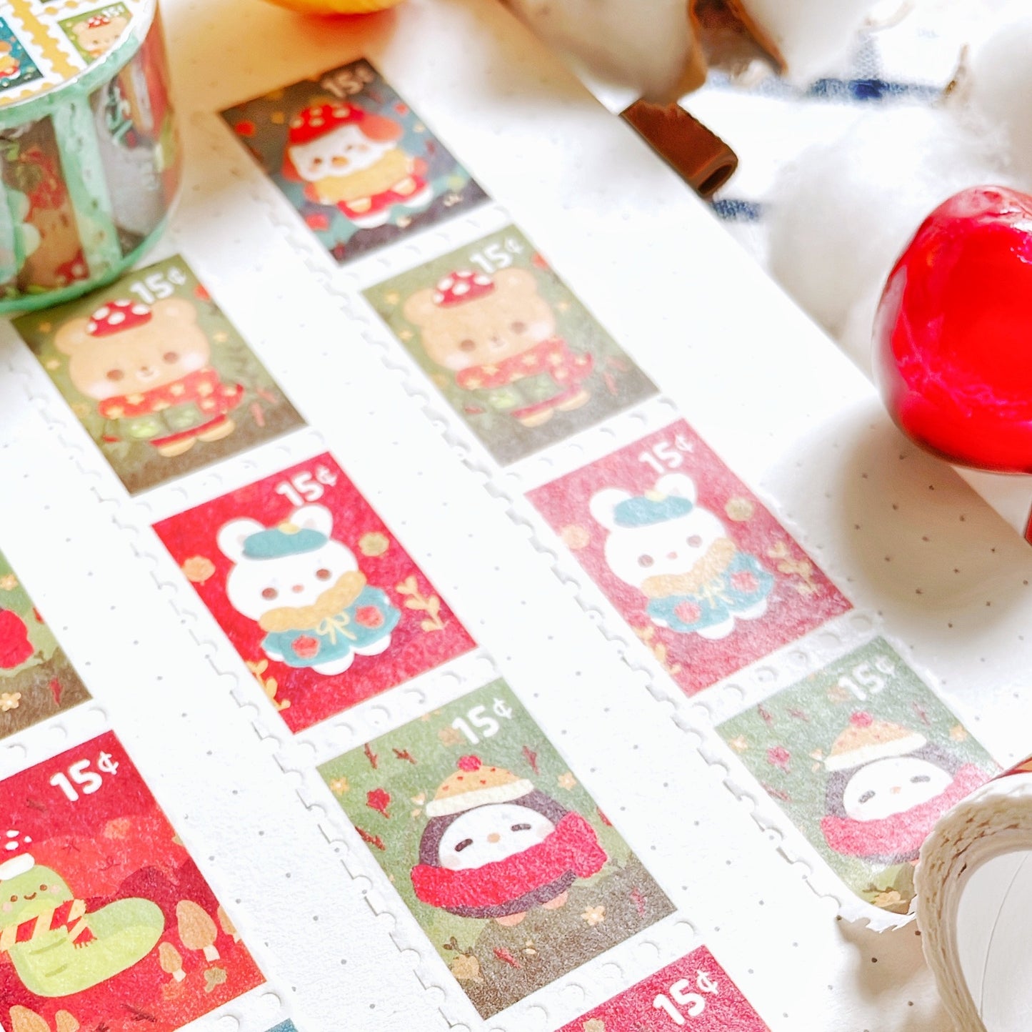 Dressed Up Beary Fam Stamp Washi Tape