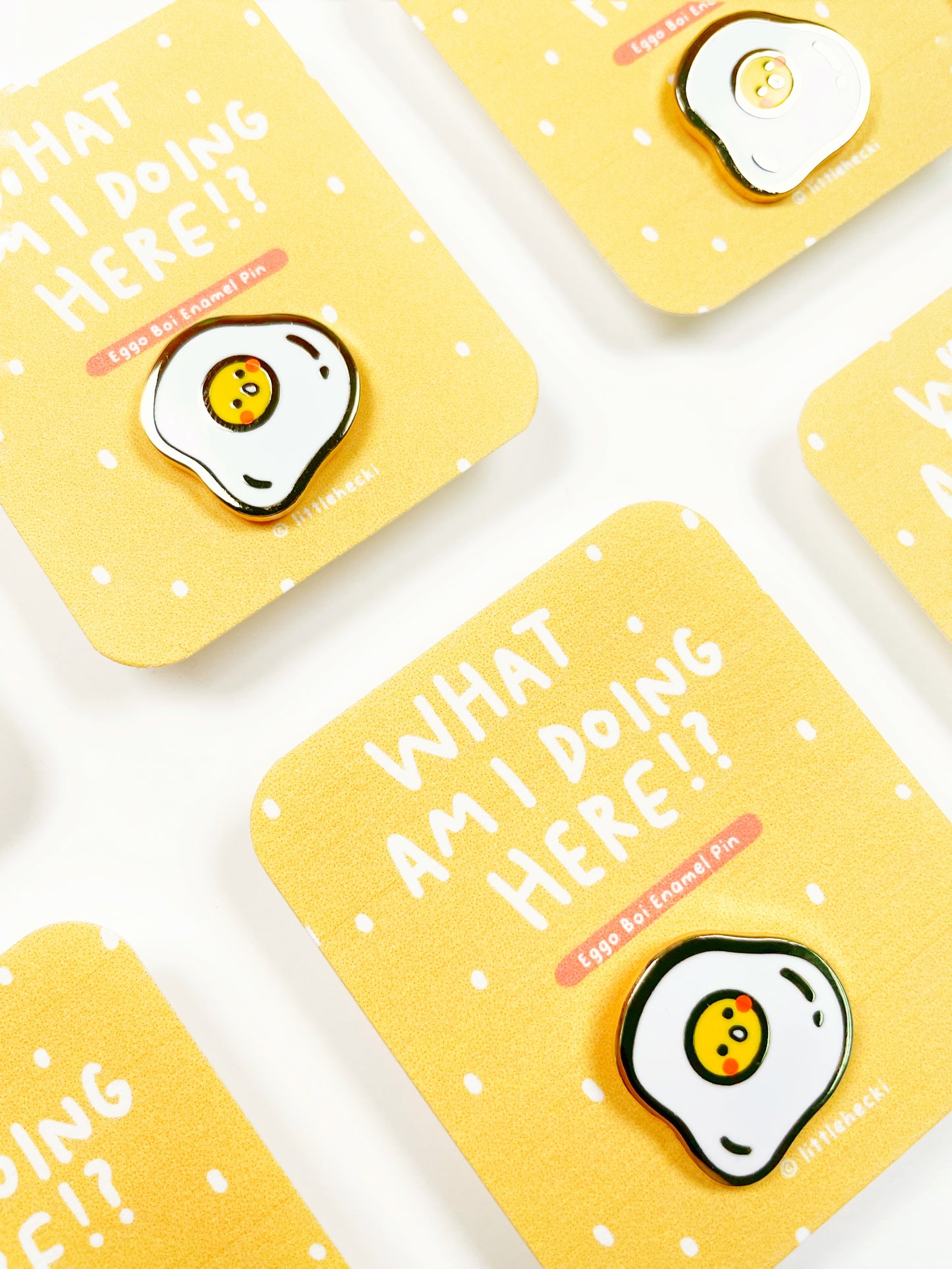 Surprised Eggo Mini Enamel Pin