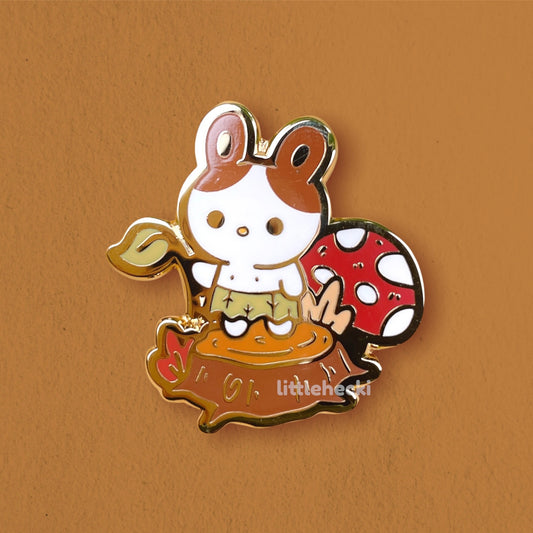 Forest Bunny Enamel Pin